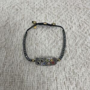 Karma And Luck Bead Hammered Chakra Bracelet